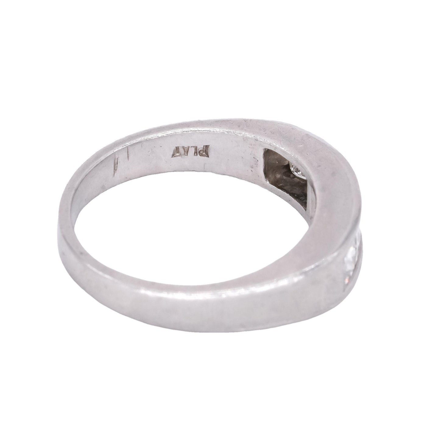 Platinum 1.0CT VS Diamond Wedding Anniversary Band Ring size 7.5