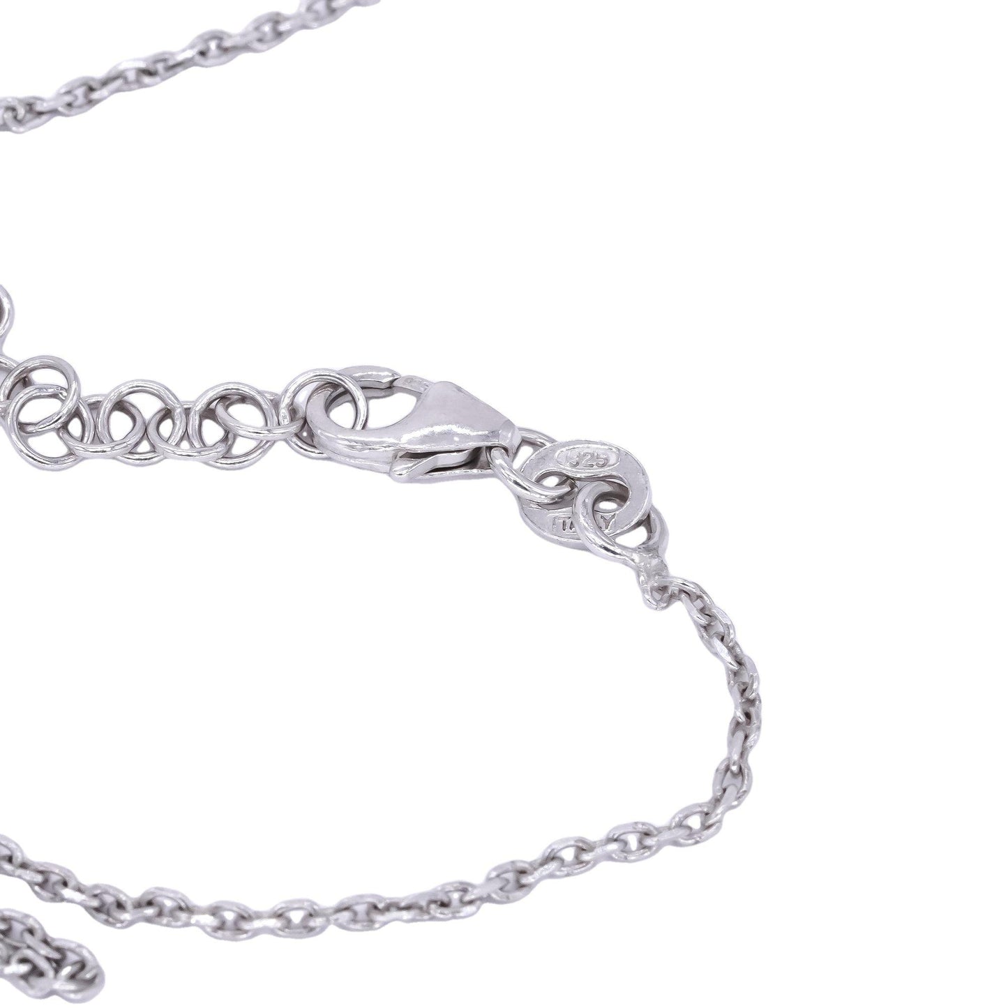 Sterling Silver Jewelry Double Circle Engravable Disc Pendant Necklace