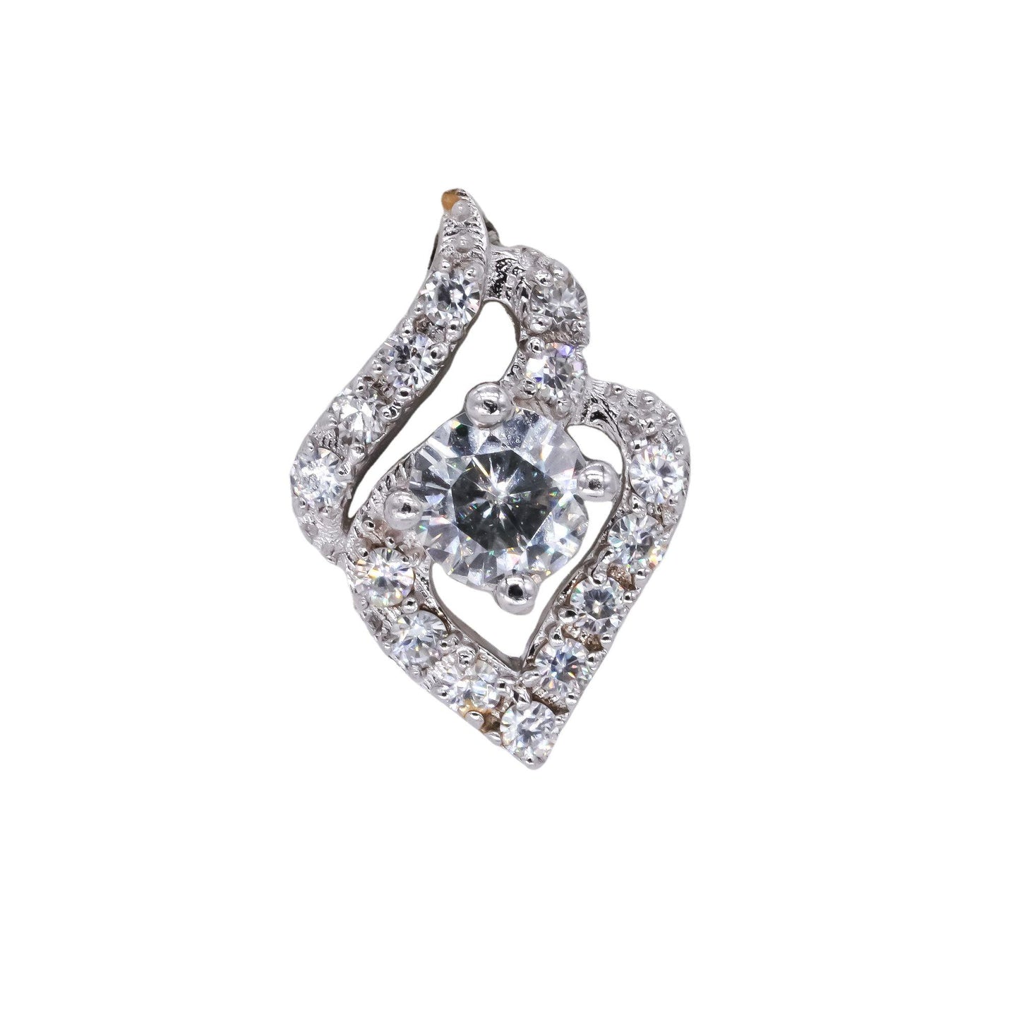 Sterling Silver Jewelry 0.75CT White Moissanite Stud Earrings