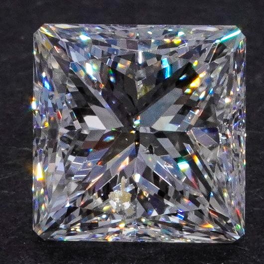 GIA Certified 1.00CT SI2/H Cut-Corned Square Modified Brilliant Loose Diamond