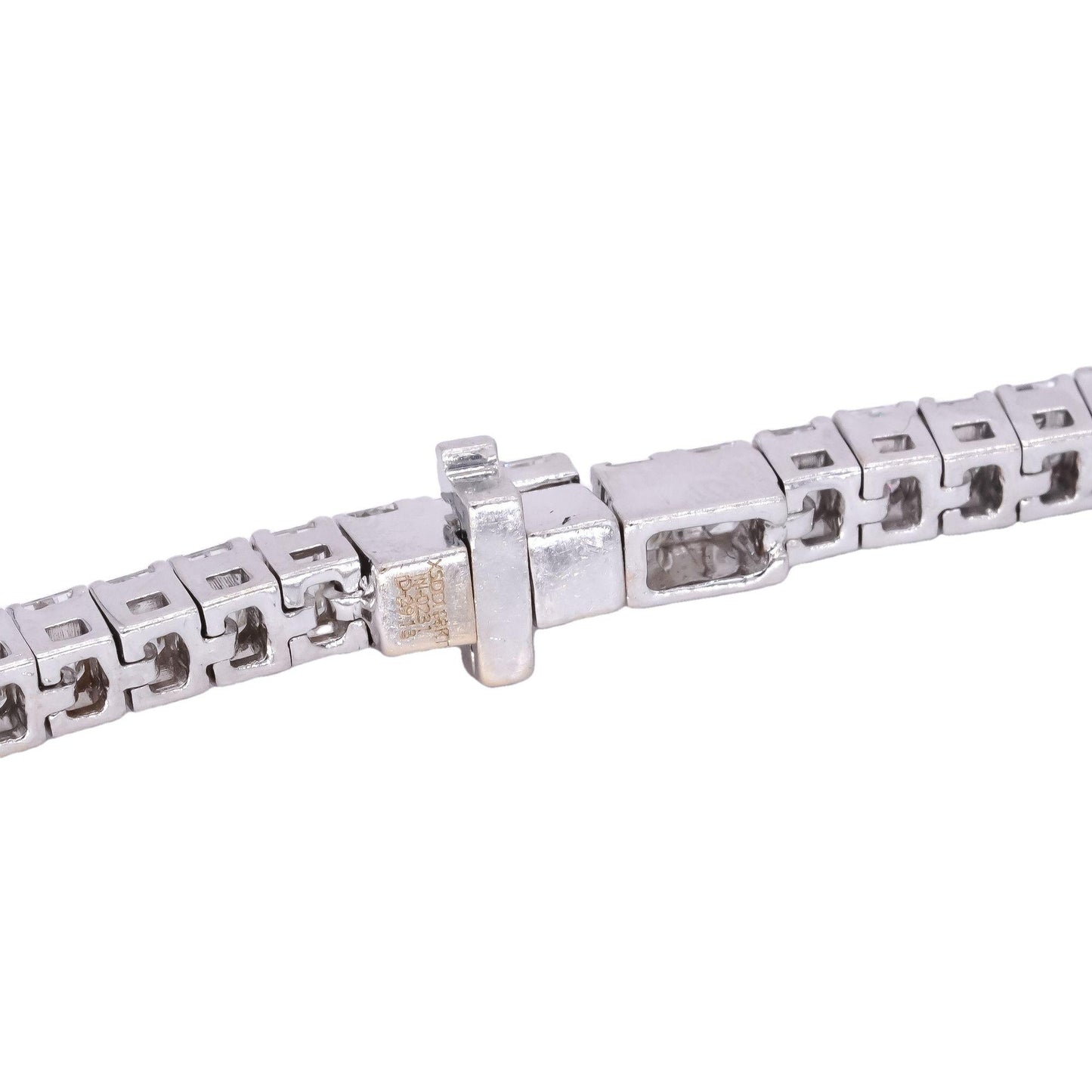 18k White Gold 29.13ct VS Emerald Cut Diamond Riviera Necklace w/ $240k Retail