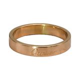 CARTIER 18k Rose Gold 4.0mm Wide Band Ring Size 54