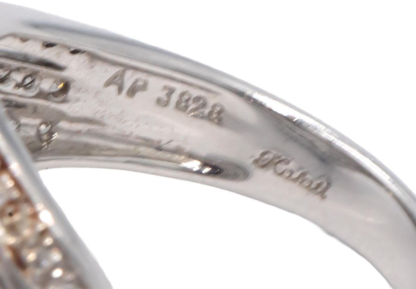 KALATI 18k White Gold 0.50CT Diamond Multi-Band Crossover Style Ring Size 8.5