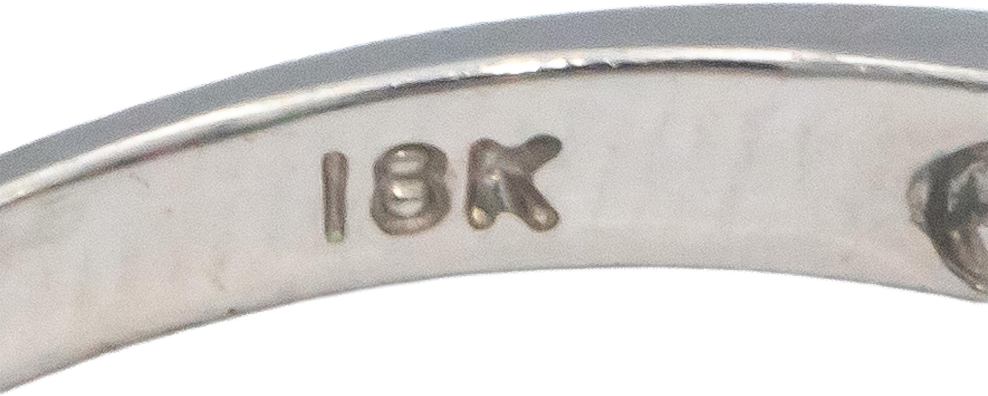 KALATI Designer 18k White Gold Diamond Emerald Tourmaline Ring 0.73CT Size 6