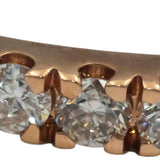 10k Rose Gold Round Cut Diamond Inside Out Hoop Earrings 5.0CT
