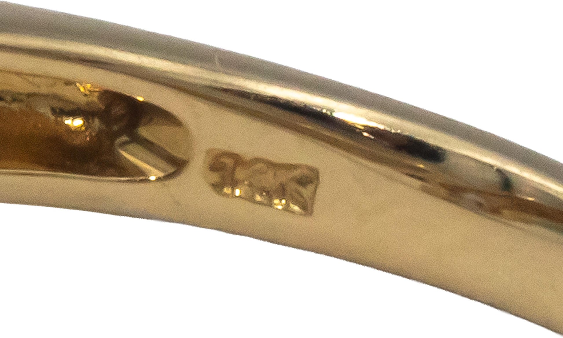 DYACH Designer 14k Yellow Gold 0.32CT Diamond and Tanzanite Ring Size 7