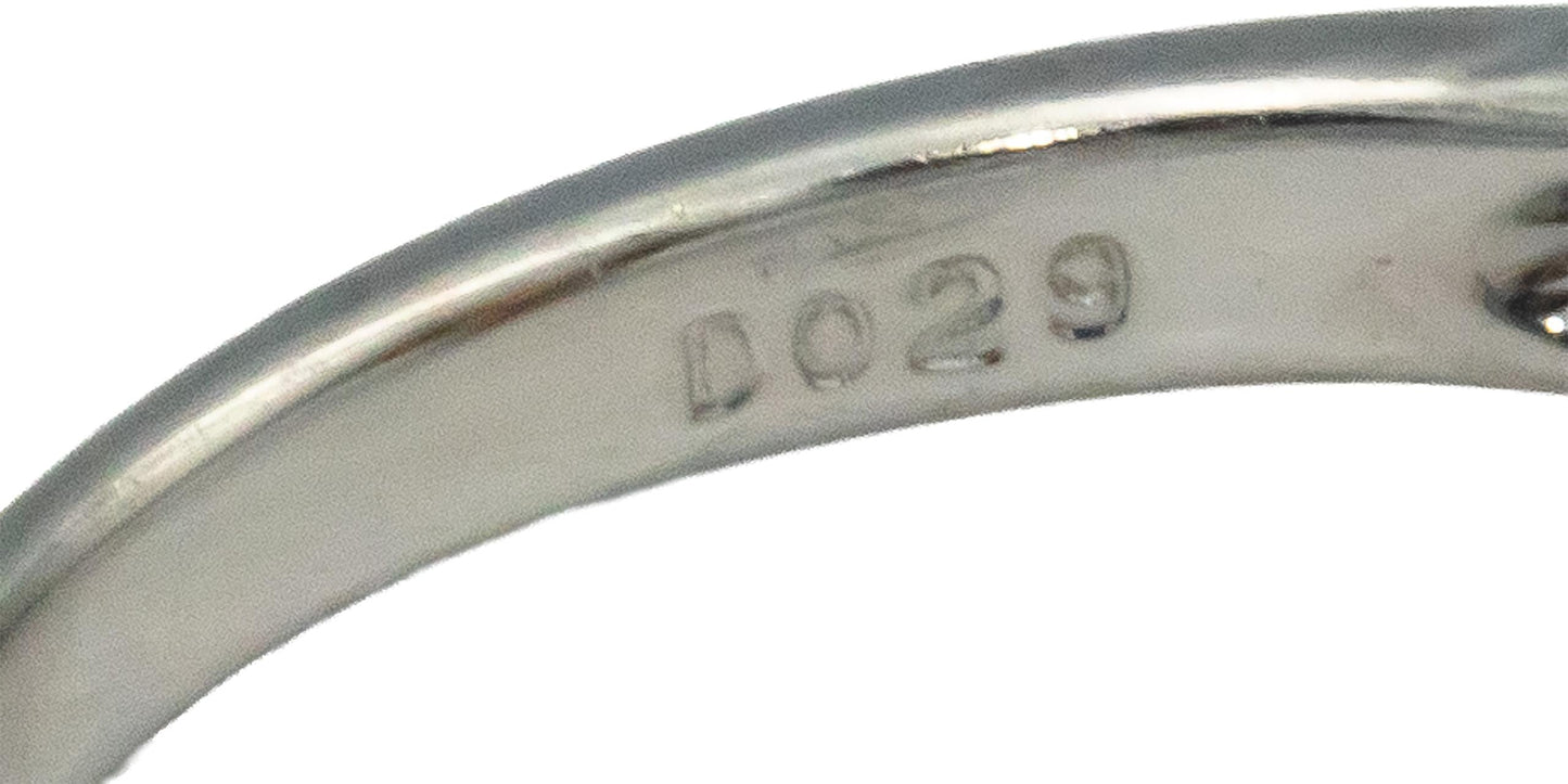 14k White Gold 2.29CT Diamond and Citrine Heart Ring Size 6.75