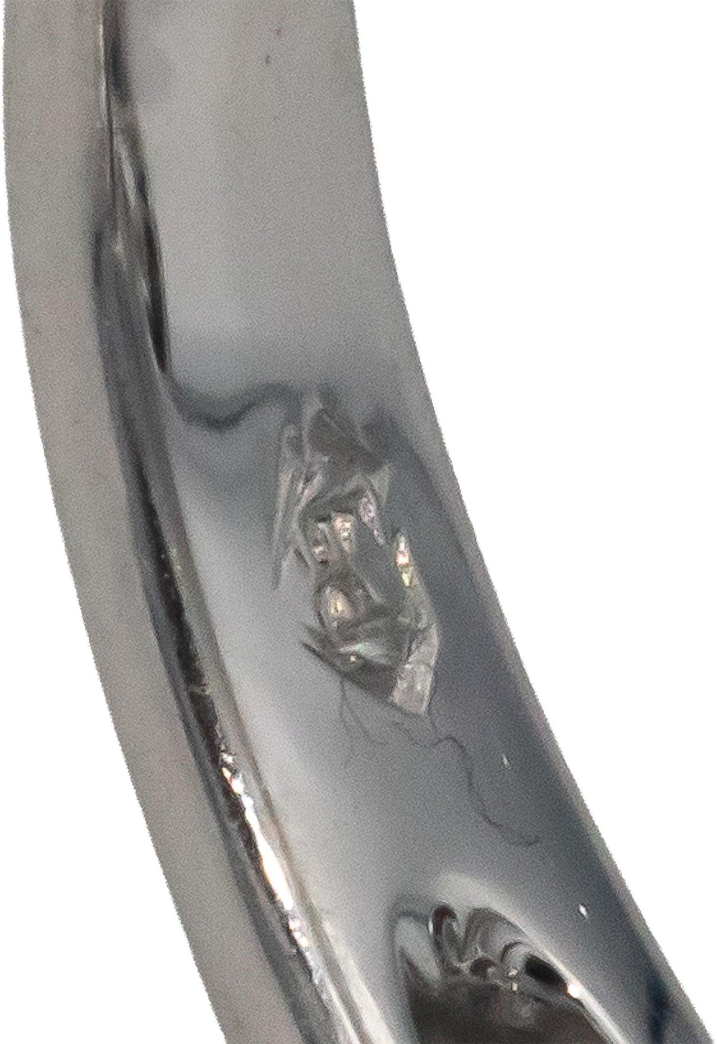 18k White Gold Diamond and Blue Sapphire Abstract Swirl Ring 1.50CT Size 7.25