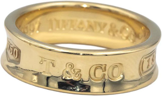 TIFFANY & CO. 18k Yellow Gold Tiffany 1837 Band Ring Size 7