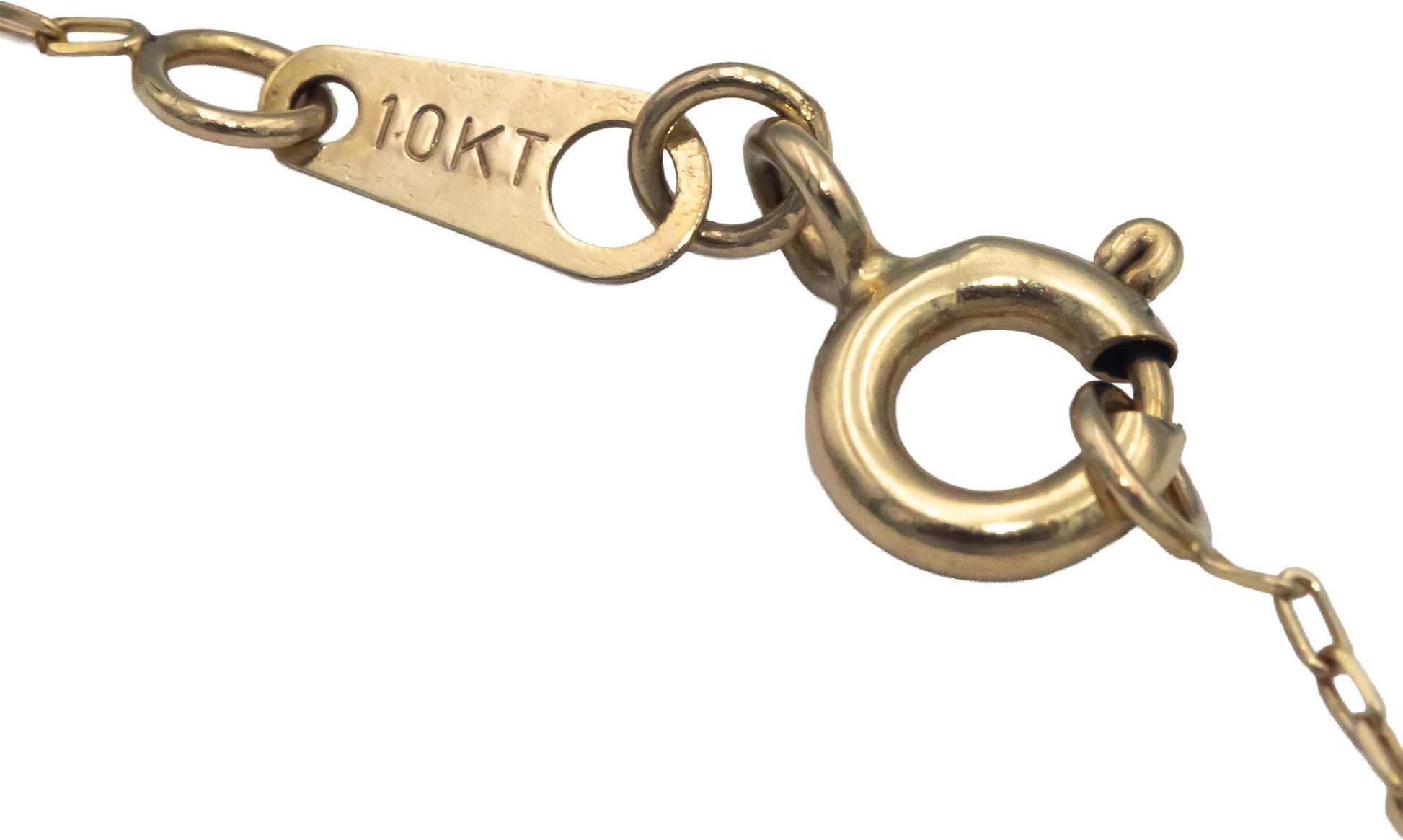 10k Yellow Gold 0.50CT VS Round Cut Bezel Set Diamond Pendant Necklace