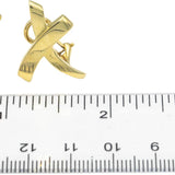 TIFFANY & CO. Paloma Picasso 18k Yellow Gold Graffiti X Earrings w/ Box & Pouch