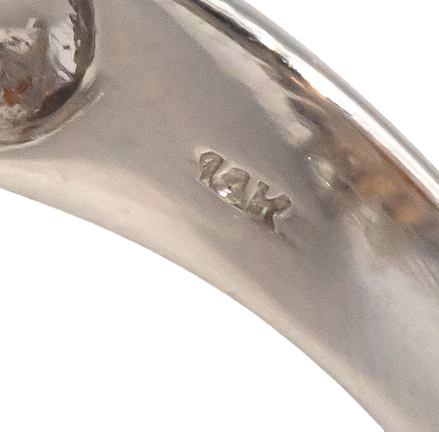 Diamond & Citrine 14k White Gold Cluster Cocktail Ring 2.25CT Size 6.75
