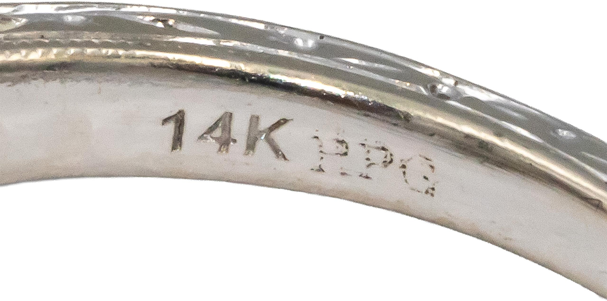 Diamond 14k White Gold Engagement Ring  0.68CT w/ 0.35CT Center Size 5.75