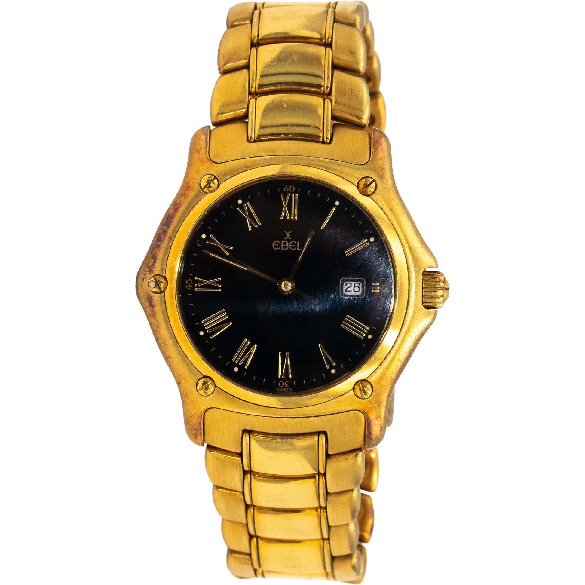 EBEL 18k Yellow Gold 1911 Quartz Watch 35.5mm