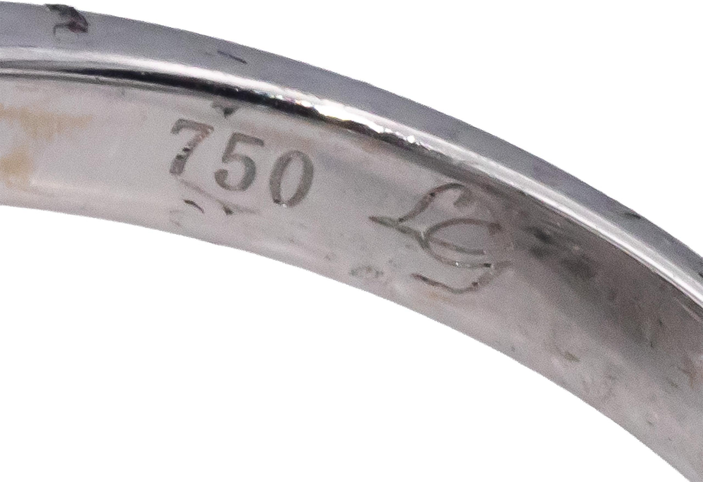 18k White Gold Round Diamond Cluster Cocktail Ring 0.55CT Size 6.75