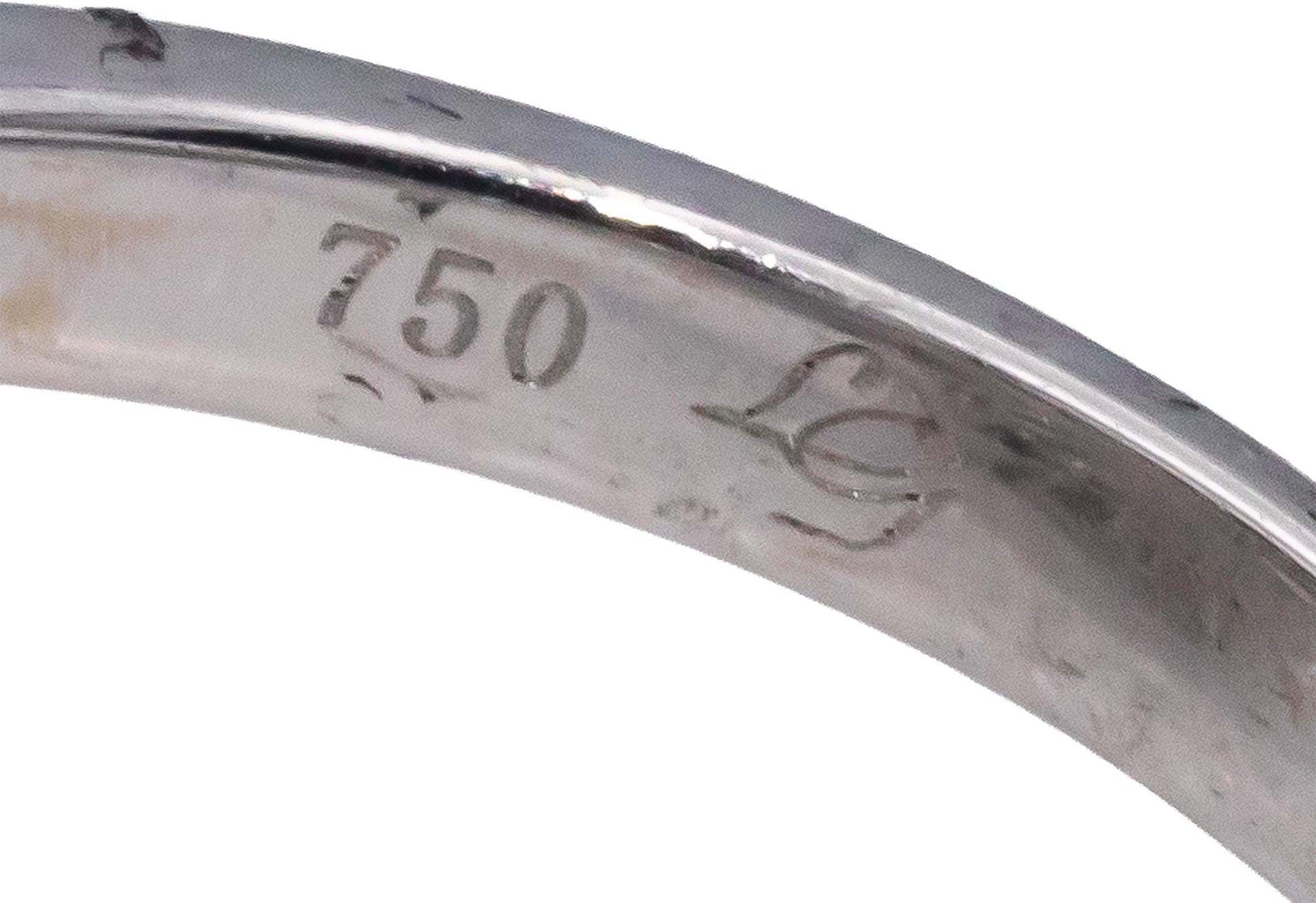 18k White Gold Round Diamond Cluster Cocktail Ring 0.55CT Size 6.75