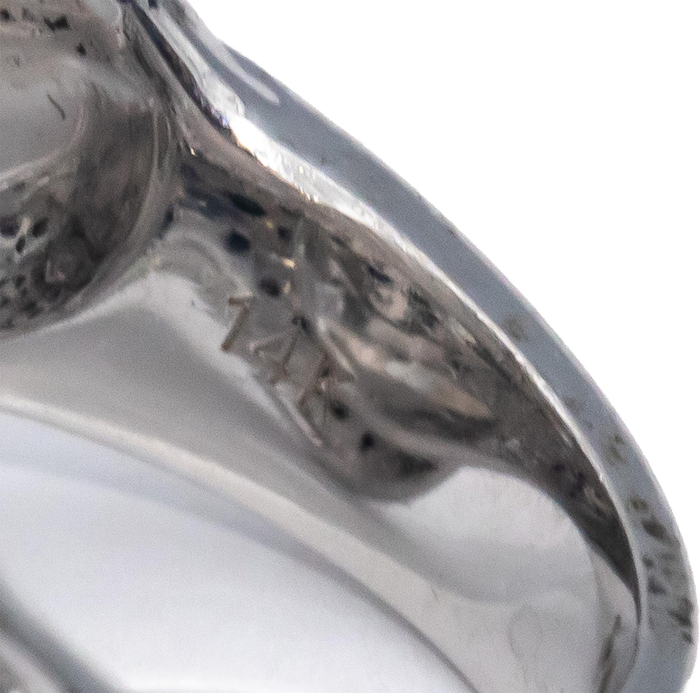 14k White Gold White & Black Diamond Cluster Swirl Statement Ring 2.50CT Size 7