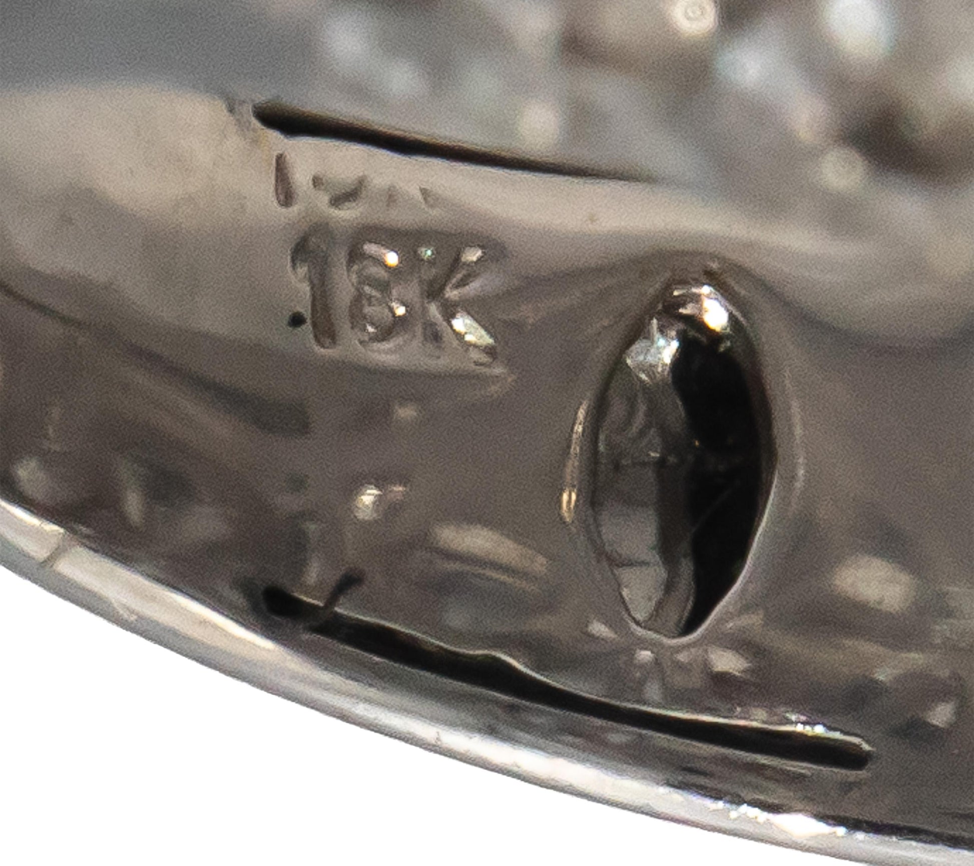 18k White Gold Round Diamond Interwoven Open Dome Ring 1.05CT Size 6.75