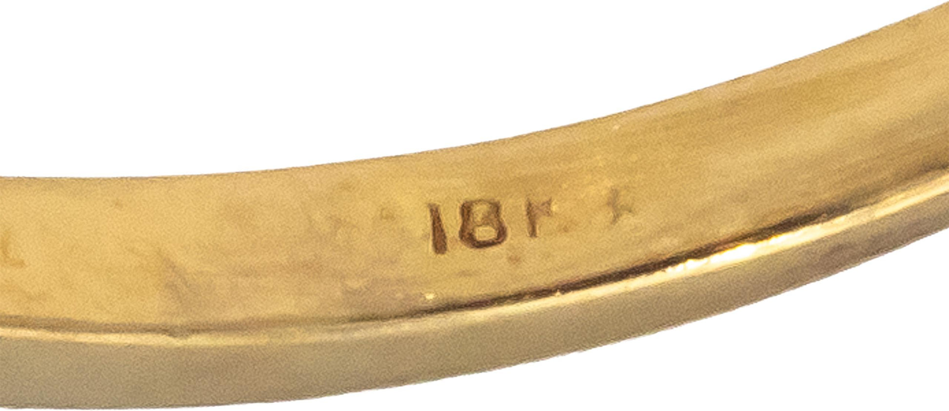 CGL Certified 18k Yellow Gold Oval Sapphire & Round Diamond Ring 5.97CT Size 8