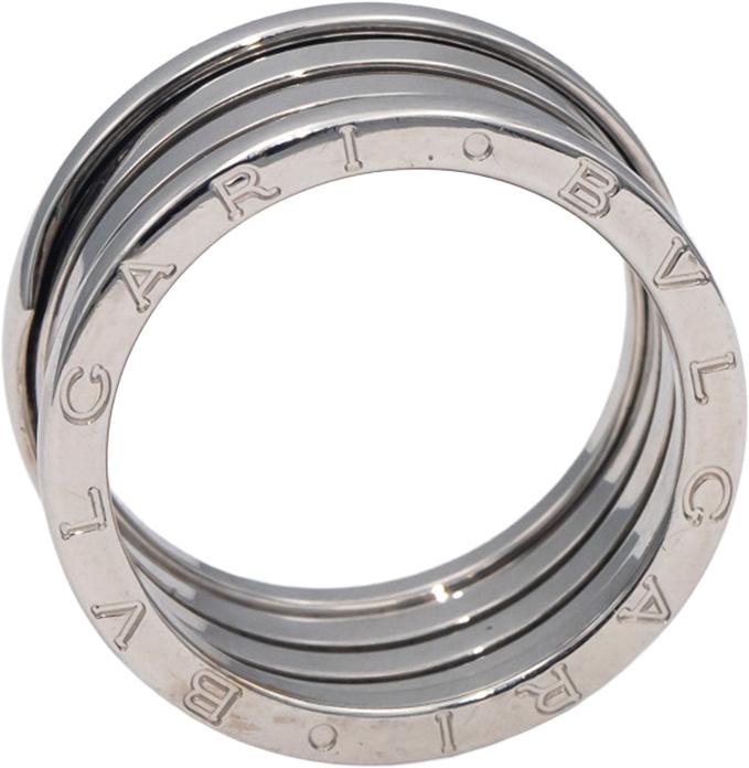 Bvlgari Designer 18k White Gold B.zero1 Five-Band Ring Size 12.5 Euro 68