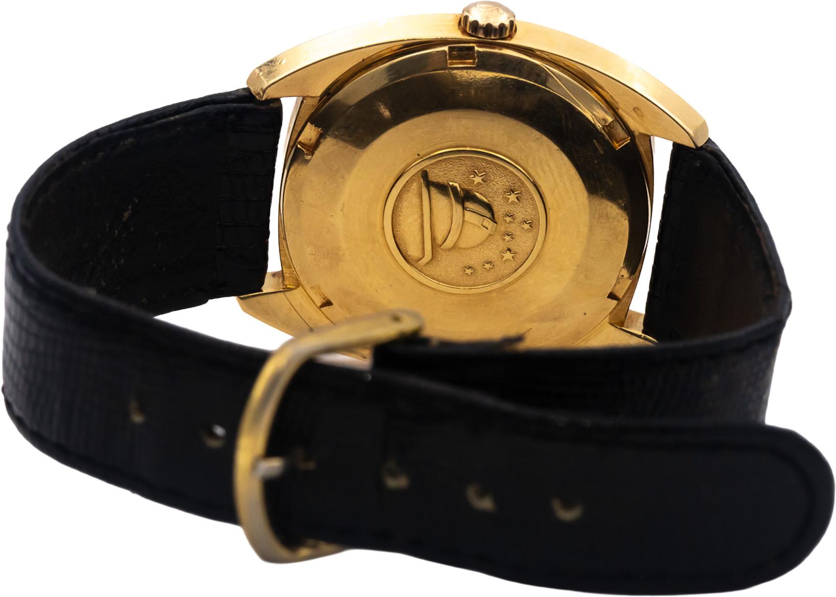 Vintage Omega Constellation 18k Rose Gold Automatic Watch w/ Date