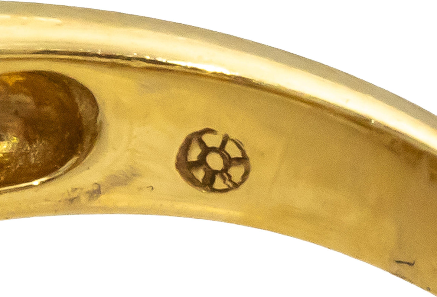 14k Yellow Gold Baguette Diamond Round Emerald Cocktail Ring 0.50CT Size 6.75