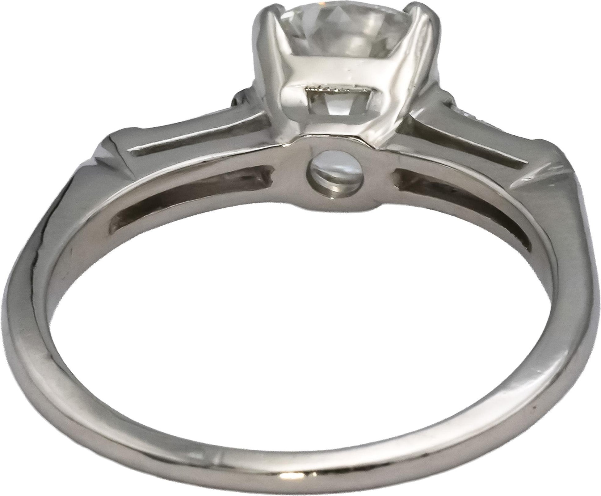 GIA Platinum Old Mine VS2/H Diamond Engagement Ring 1.97CT w/ 1.82CT Center