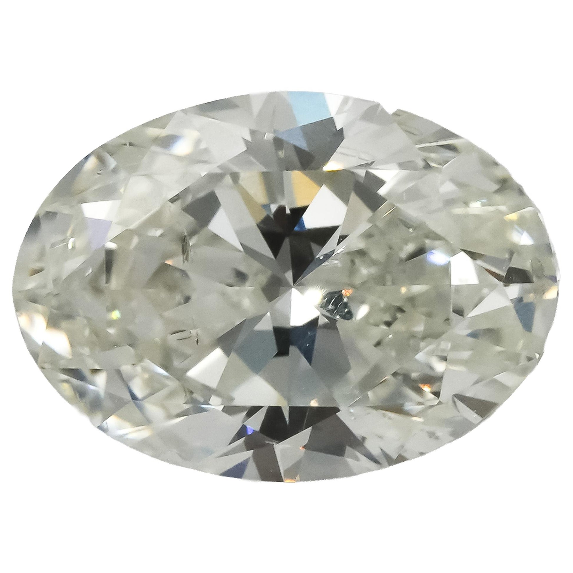 GIA Certified SI2/H Oval Brilliant Cut Loose Diamond Stone 2.01CT