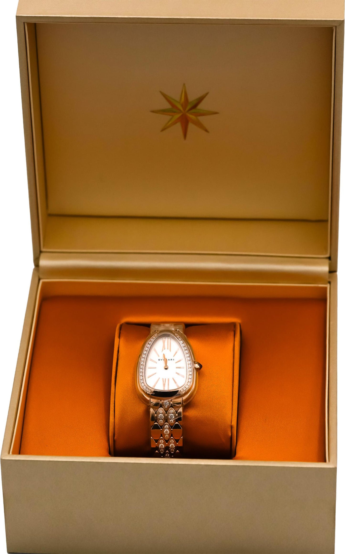BVLGARI 18k Rose Gold Serpenti Seduttori All Factory Ladie's Watch w/ B & P $55k