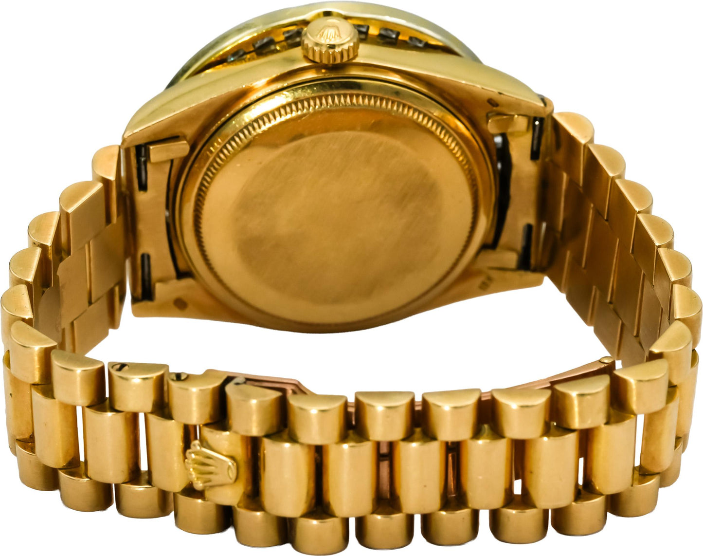 ROLEX 18k Gold Day-Date 36 Custom Diamond Bezel & Dial Watch 5.0CT Ref. 18038