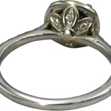 14k White Gold VS Round Diamond Engagement Ring 1.05CT Size 6.75