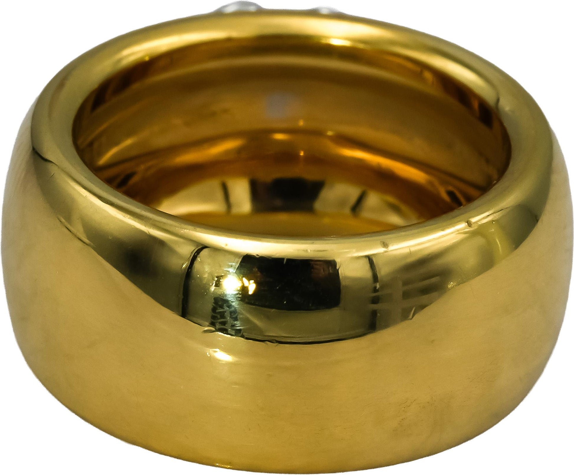 TIFFANY & CO. Vintage 18k Yellow Gold VS Diamond Flower Ring 0.24CT Size 5.75
