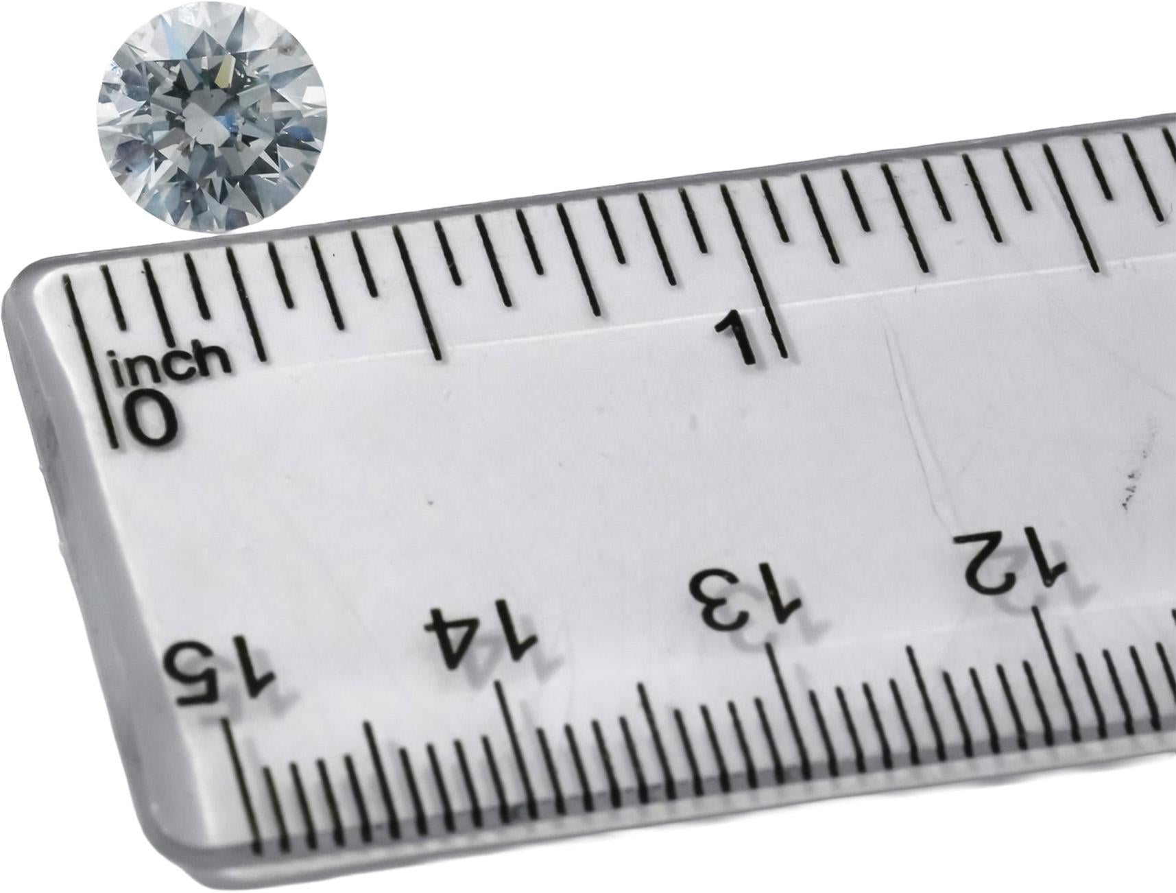 HRD Certified I1/D Round Cut Natural Diamond Loose Stone 2.51CT