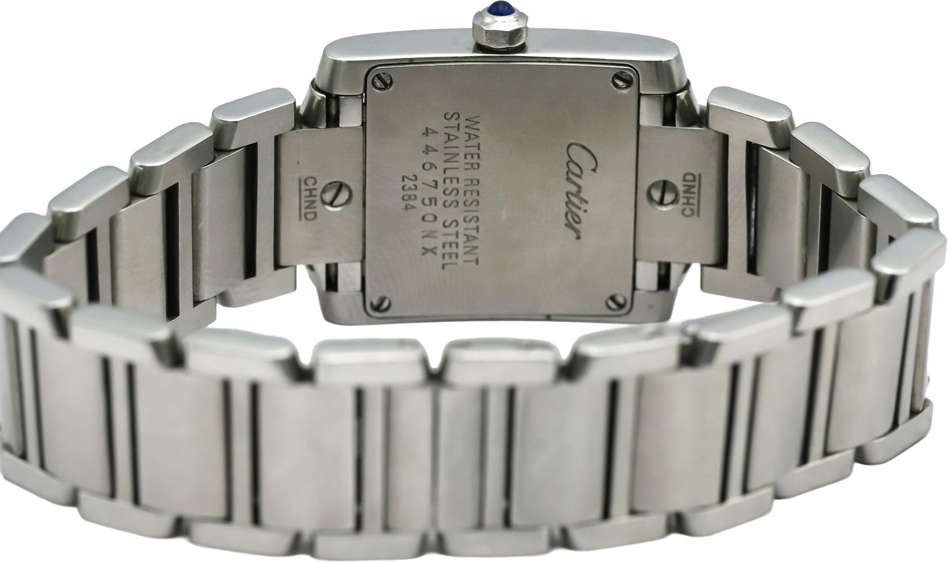 CARTIER Stainless Steel Tank Francaise Quartz Watch Ref 2384