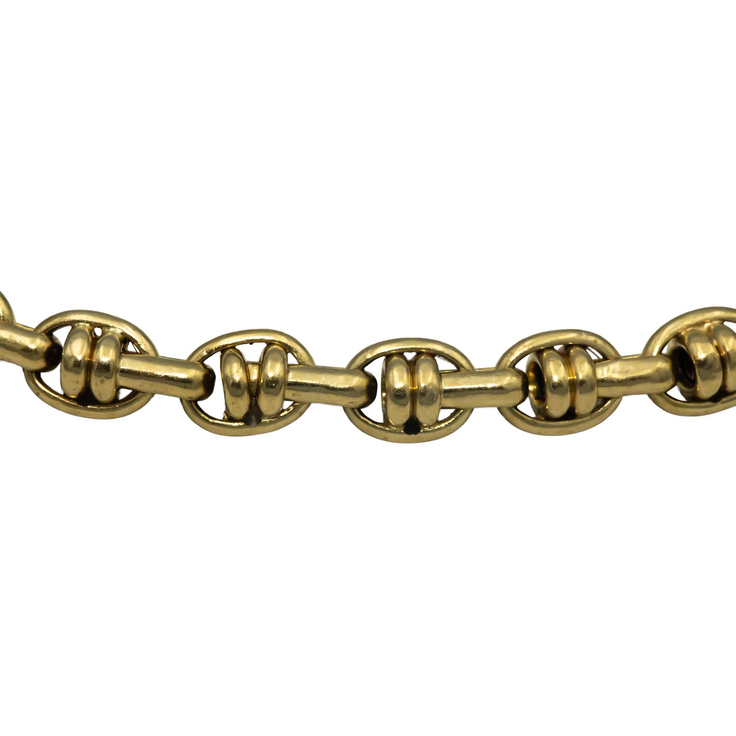 CHIMENTO Designer 18k Yellow Gold Fancy Anchor Link Chain Bracelet