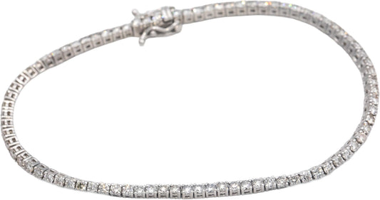 14k White Gold Jewelry Round Diamond Tennis Bracelet 2.80CT