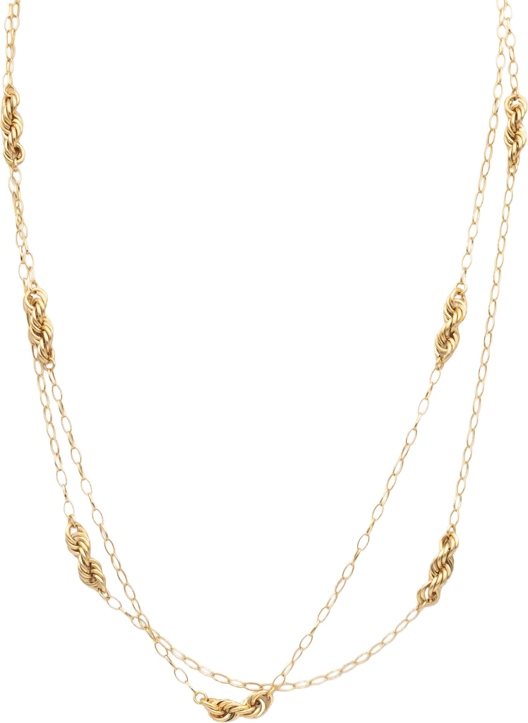 14k Yellow Gold Jewelry 36" Long/9.2mm Wide Opera Length Chain Necklace