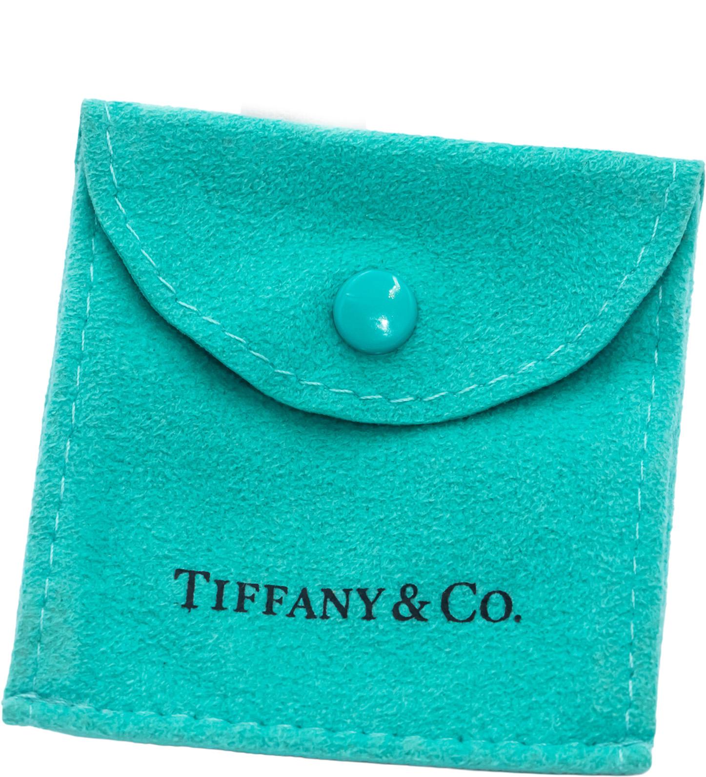 TIFFANY & CO. 18k Yellow Gold Tiffany Keys Heart Key Pendant Necklace w/ Box