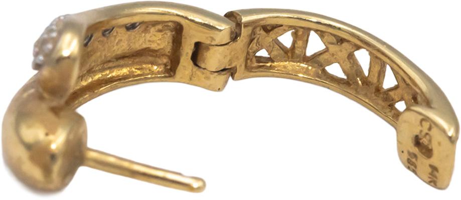 14k Yellow Gold Jewelry VS Round Diamond Huggie Earrings 0.15CT