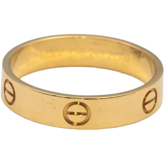 CARTIER 18k Gold Love Collection Screw Motif 5.2mm Ring Size 68 $2160 Retail