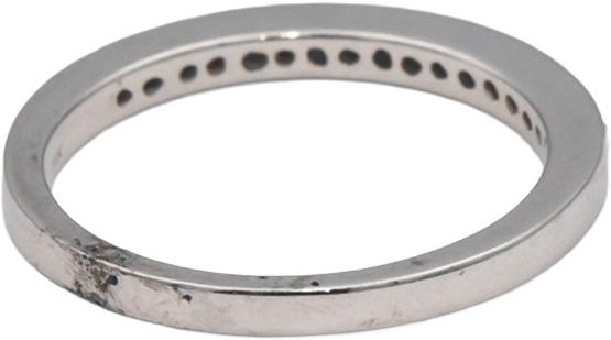 14k White Gold VS Round Channel Set Diamond Band Ring 0.25CT Size 7