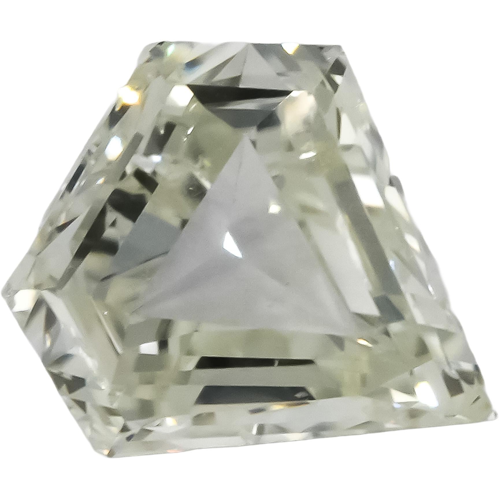 GIA Certified SI1/K Modified Shield Step Cut Diamond Loose Stone 1.0CT