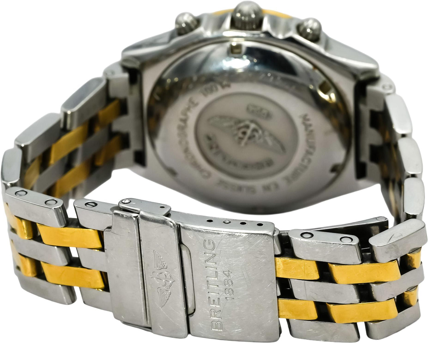 BREITLING 18k Gold Stainless Steel Chronomat Vitesse Automatic Watch D13050