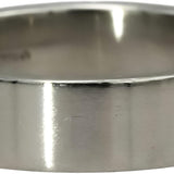 TIFFANY & CO. Platinum 6.0mm Wide Flat Men's Wedding Band Ring Size 10.5