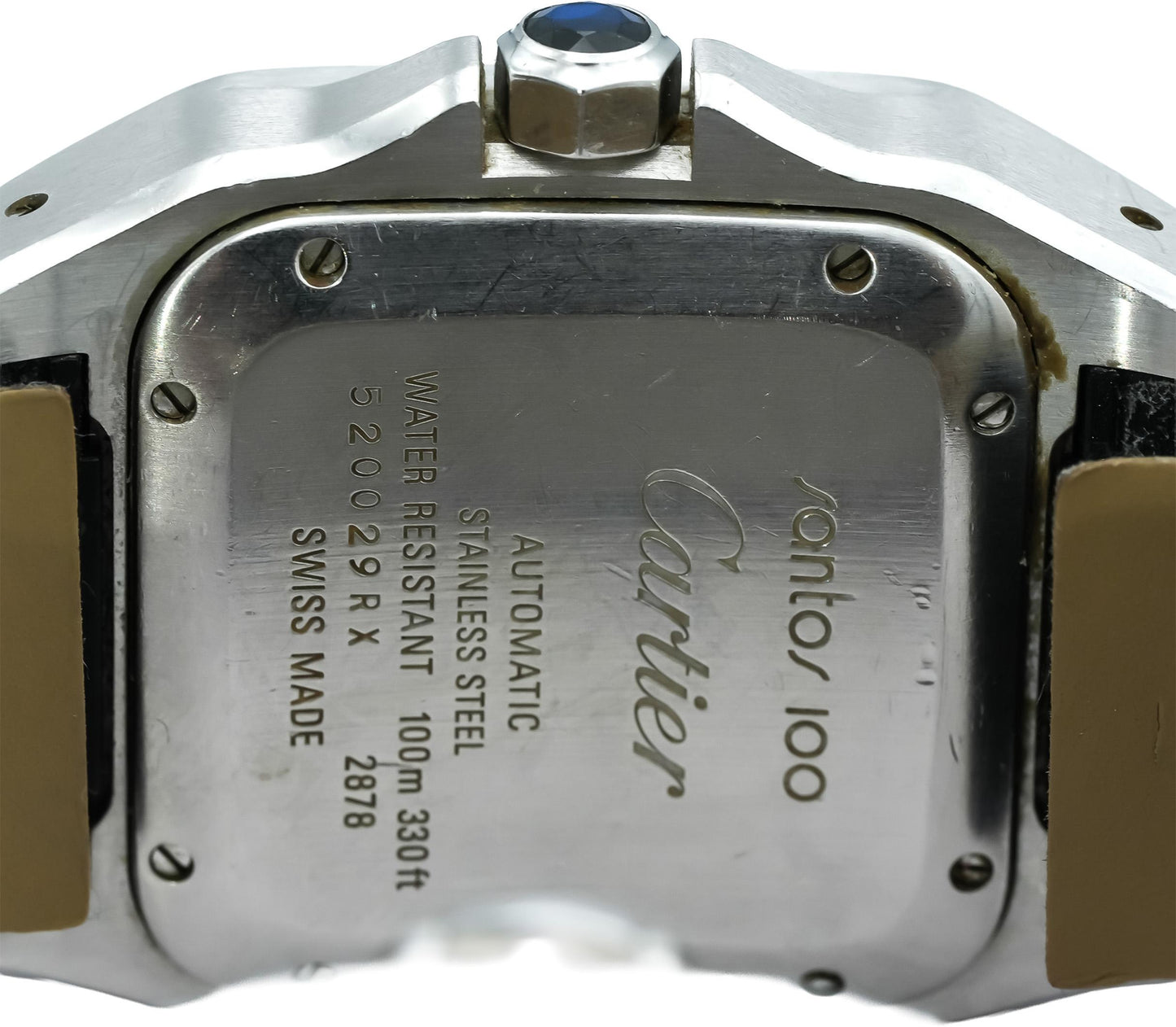 CARTIER Stainless Steel Santos 100 34mm Automatic Watch Ref. 2878