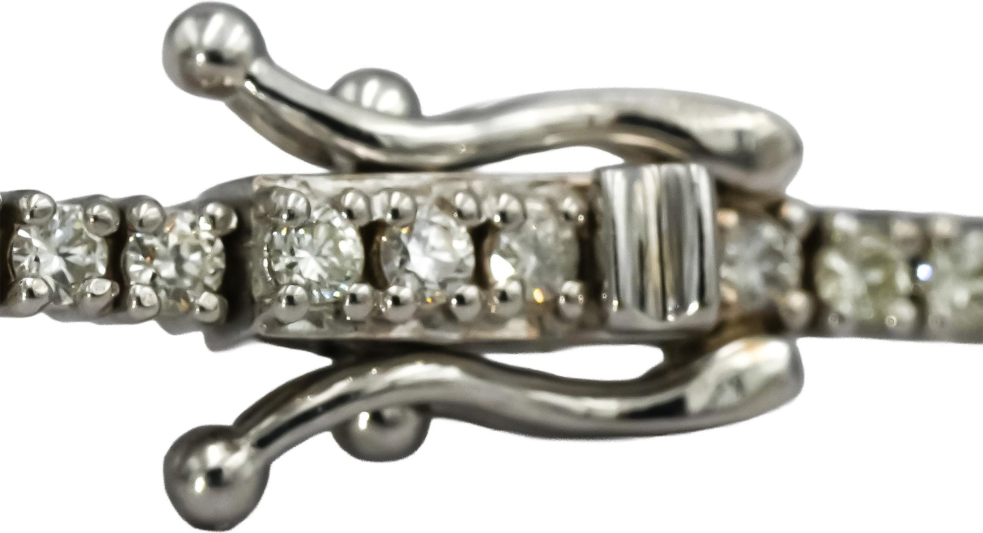 14k White Gold VS Round Diamond Tennis Bracelet 1.60CT