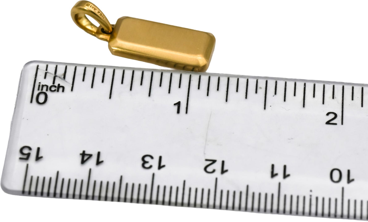 DAVID YURMAN 18k Yellow Gold Bar Pendant