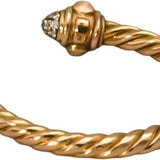 DAVID YURMAN 18k Rose Gold VS Diamond Renaissance Ring 0.10CT Size 6.75