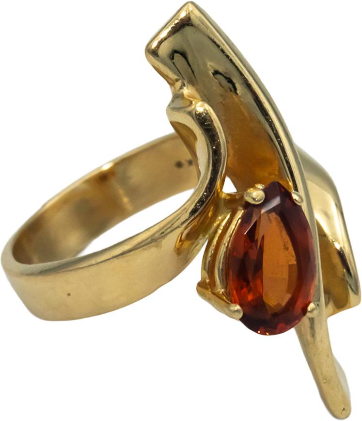 14k Yellow Gold 1.25CT Oval Cut Citrine Solitaire Ring Size 6