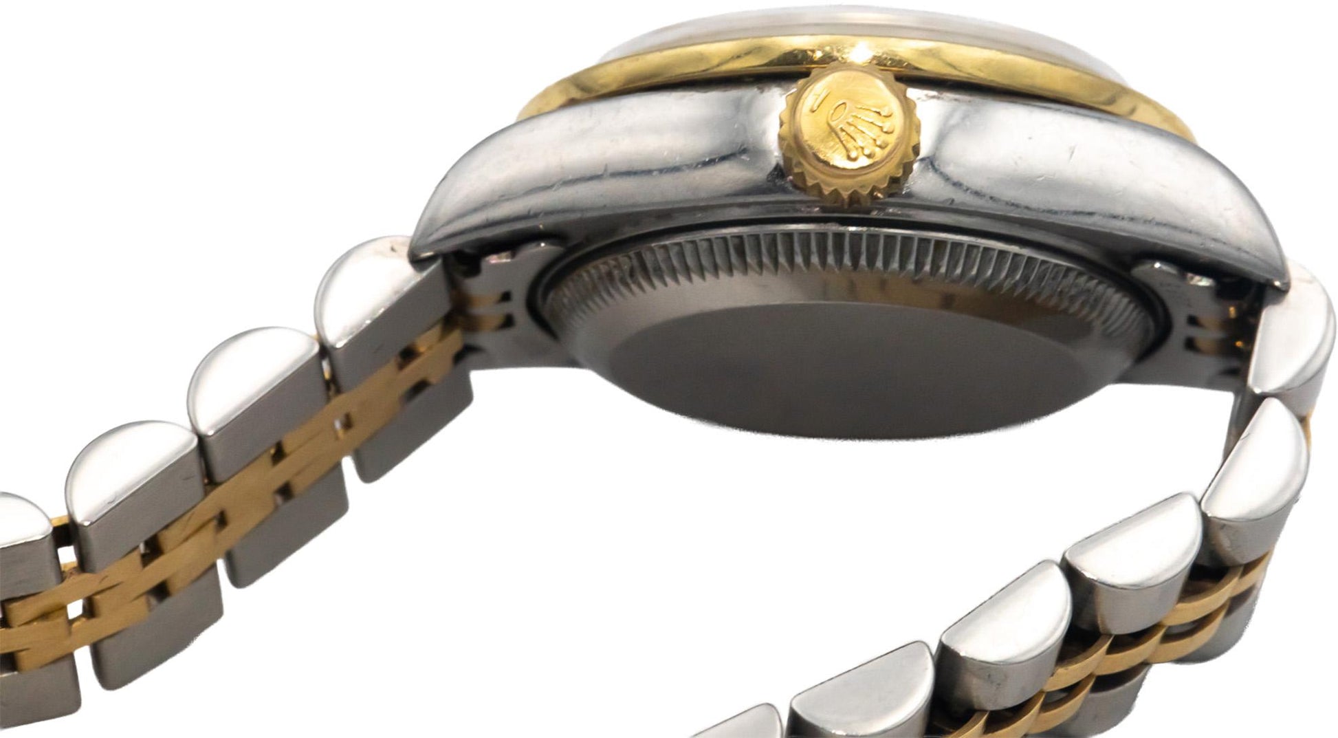 Rolex 79173 18k Gold Stainless Steel Datejust Ladies Watch .75CT Diamond Bezel